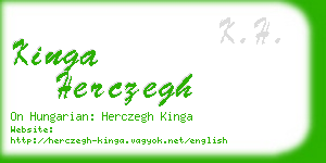 kinga herczegh business card